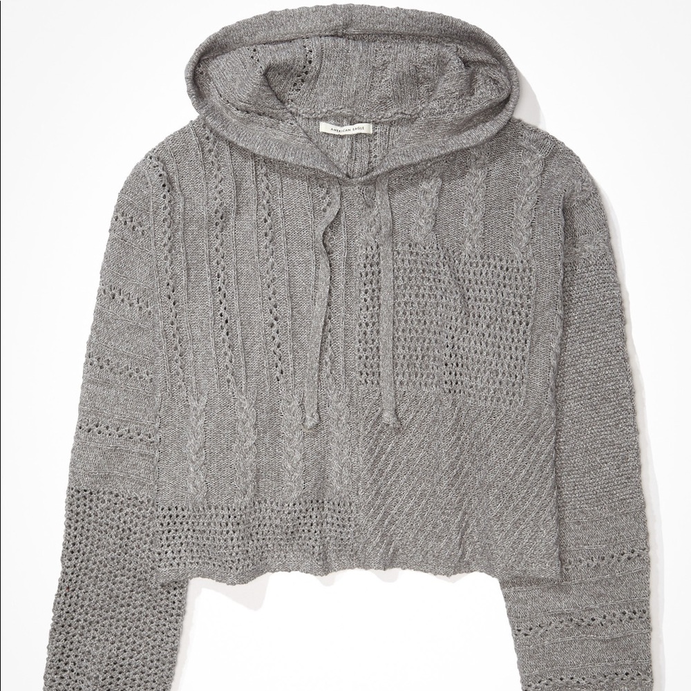 American Eagle Hooded Cropped Sweater 🦅